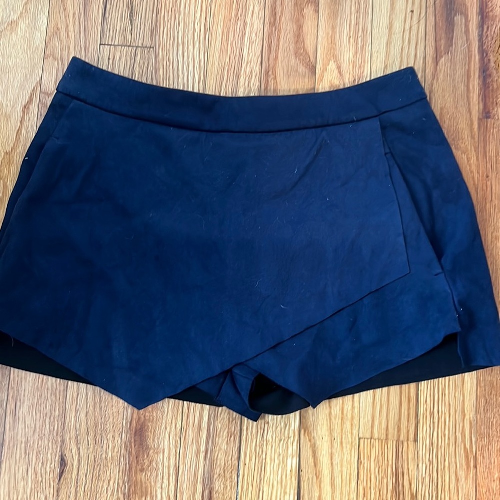 Navy suede Aqua skort
